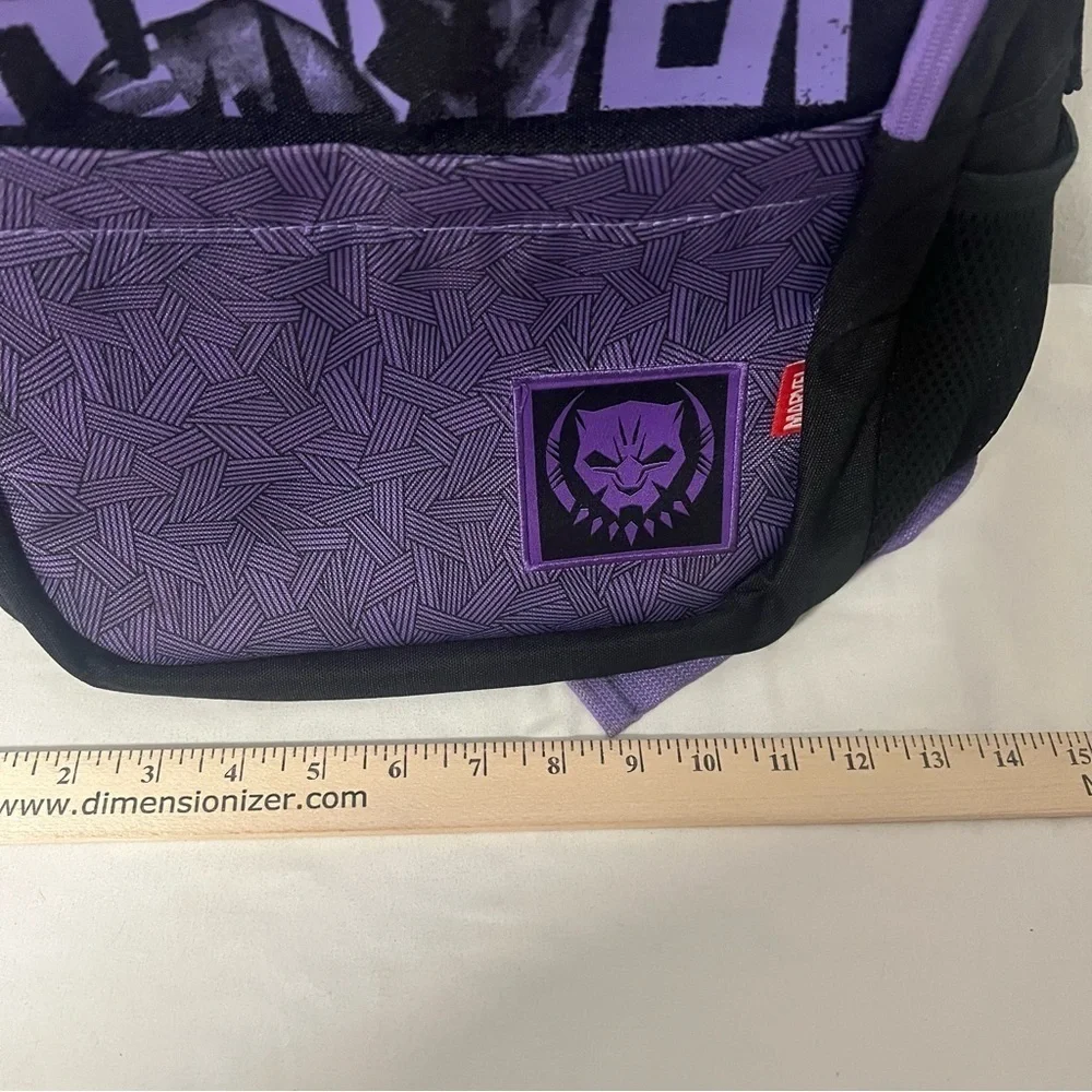 Disney Backpack - Black Panther - Wakanda Forever School Black/Purple EUC